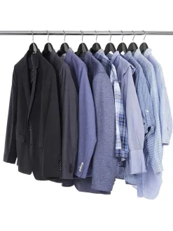 10er-Set: Kleiderbügel in Schwarz - (L)44,5 x (B)23 cm