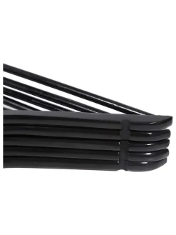 10er-Set: Kleiderbügel in Schwarz - (L)44,5 x (B)23 cm