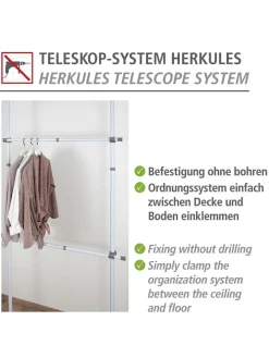 2er-Set: Kleiderstangen 