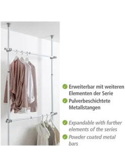 2er-Set: Kleiderstangen 