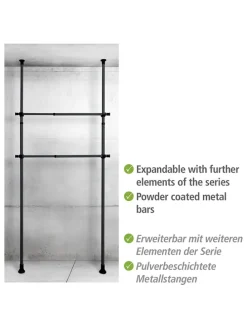 2er-Set: Kleiderstangen 