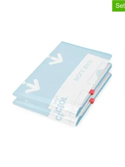 2er-Set: Kompressionsbeutel "Roll up S" in Hellblau - (L)50 x (B)35 cm