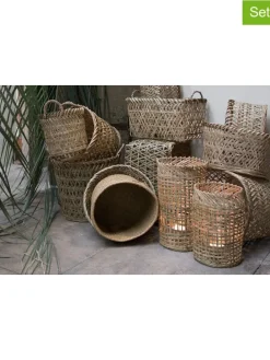 3er-Set: Körbe in Hellbraun - (H)32 cm - Ø 34 cm