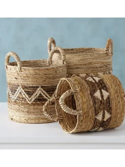 3er-Set: Körbe "Marai" in Hellbraun