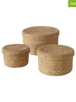 3er-Set: Körbe "Sophy" in Hellbraun