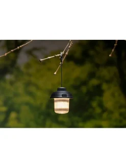 2er-Set: LED-Campingleuchten in Schwarz - (H)11,5 x Ø 10,4 cm