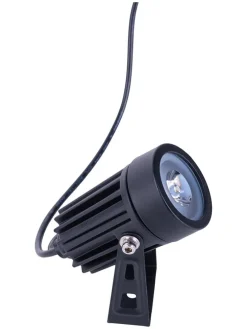 3er-Set: LED-Gartenstecker in Schwarz - (H)9 x Ø 4 cm