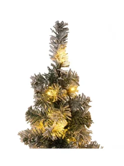 2er-Set: LED-Lichterbaum-Ketten in Grün