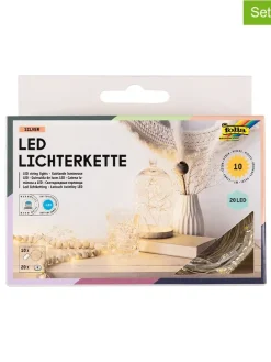 10er-Set: LED-Lichterketten in Weiß