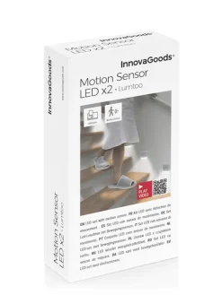 2er-Set: LED-Panel in Grau - (B)6 x (H)6 x (T)2 cm