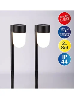 2er-Set: LED-Solarerdspieß 