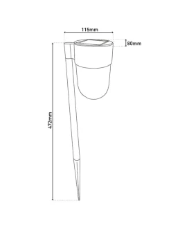 2er-Set: LED-Solarerdspieß 
