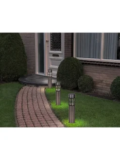 3er-Set: LED-Solar-Gartenspieße 