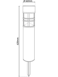 3er-Set: LED-Solar-Gartenspieße 