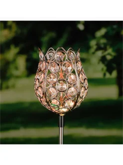 2er-Set: LED-Solar-Gartenstecker 