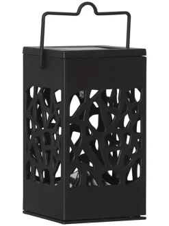 3er-Set: LED-Solar-Laternen "Izola" in Schwarz - (B)6 x (H)11 x (T)6 cm