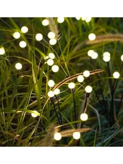 4er-Set: LED-Solarleuchten in Schwarz - (H)73 cm