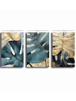 3er-Set: Leinwanddrucke - (B)45 x (H)70 cm