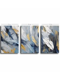 3er-Set: Leinwanddrucke - (B)45 x (H)70 cm