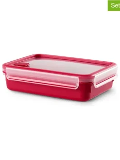 2er-Set: Mikrowellendosen "Clip & Micro" in Rot - 1,2 l