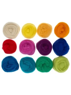 12er-Set: Märchenwolle zum Filzen - ab 3 Jahren