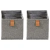 2er-Set: Organizer in Grau - (B)30 x (H)15 x (T)15 cm