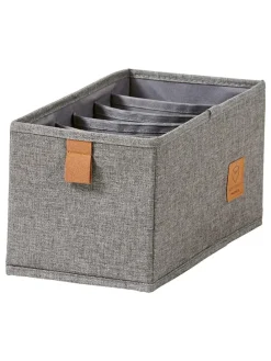 2er-Set: Organizer in Grau - (B)30 x (H)15 x (T)15 cm