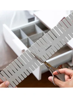 16er-Set: Organizer in Grau - (L)37 x (B)0,20 x (H)7 cm