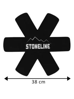2er-Set: Pfannenschützer in Schwarz - Ø 38 cm