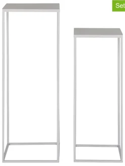 2er-Set: Pflanzenständer in Grau