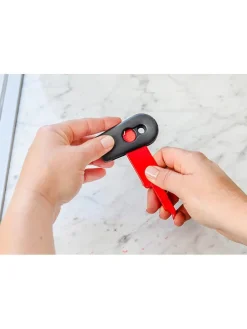 2er-Set: Reinigungsschaber ''Cleana'' in Rot/ Blau - (L)12,7 x (B)3,5 cm