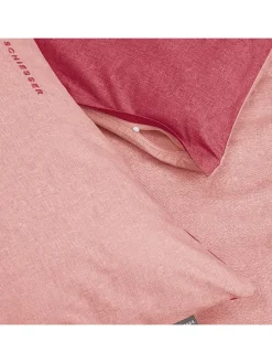 2er-Set: Renforcé-Kissenhüllen in Rosa