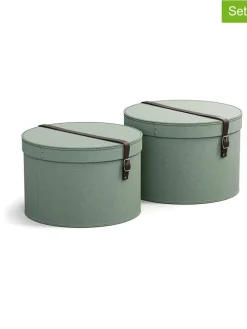 2er-Set: Rundboxen "Rut" in Grün