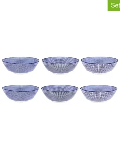 6er-Set: Salatschalen "Dark" in Dunkelblau - Ø 21 cm