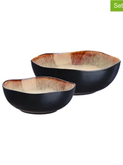 2er-Set: Salatschalen "Iris" in Braun