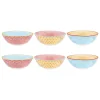 6er-Set: Salatschüsseln "Color" in Rot/ Gelb/ Hellblau - Ø 21 cm