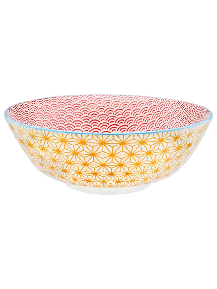 6er-Set: Salatschüsseln "Color" in Rot/ Gelb/ Hellblau - Ø 21 cm