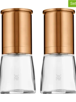 2er-Set: Salz- & Pfeffermühlen in Kupfer - (H)14 x Ø 6 cm