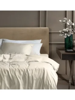 2er-Set: Satin-Kissenhüllen "Ella" in Creme