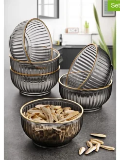 6er-Set: Schalen in Transparent - Ø 10 cm