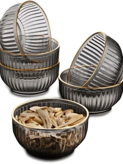 6er-Set: Schalen in Transparent - Ø 10 cm