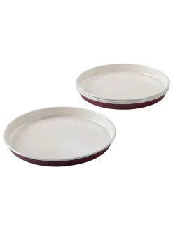 4er-Set: Schichtkuchen-Backformen in Dunkelrot- Ø 17 cm