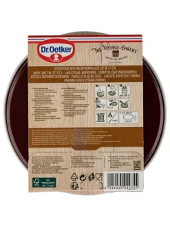 4er-Set: Schichtkuchen-Backformen in Dunkelrot- Ø 17 cm