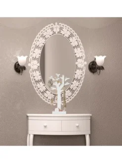 2er-Set: Schmuckständer Baum in Schwarz/Weiß