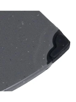 4er-Set: Schneidebretter in Grau - (L)26,5 x (B)16,5 cm