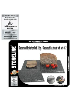 2er-Set: Schneidebretter in Schwarz