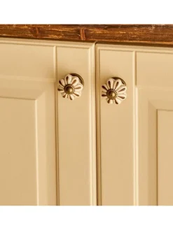 2er-Set: Schrankgriffe ''Aeris'' in Creme - (H)6,5 x Ø 3 cm