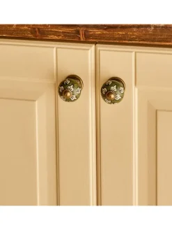 2er-Set: Schrankgriffe ''Vera'' in Grün - (H)6,5 x Ø 3 cm