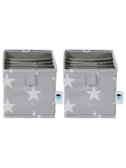 2er-Set: Schubladenorganizer in Grau - (B)15 x (H)15 x (T)30 cm