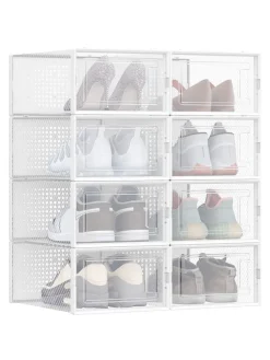 8er-Set: Schuhboxen - (B)23,3 x (H)14,3 x (T)33,5 cm